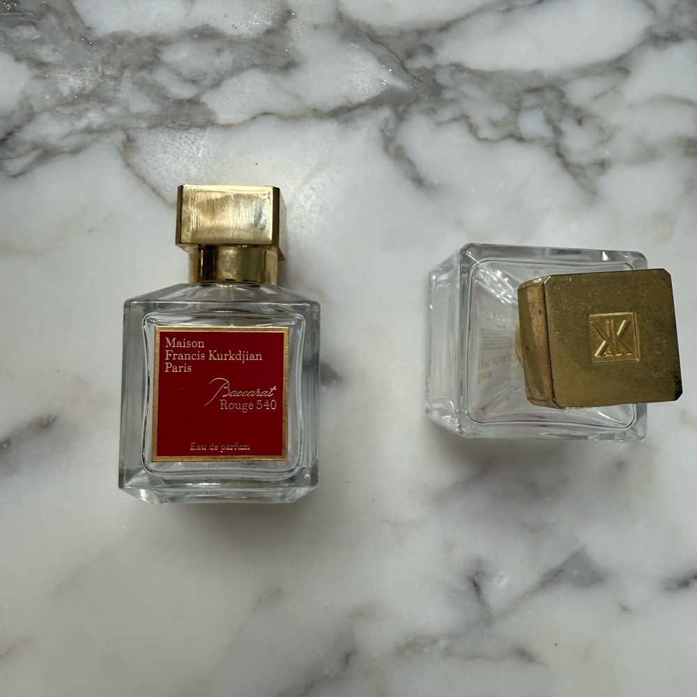 Maison Francis Kurkdjian Baccarat Rouge 540 with Gold Cap 1 empty bottle